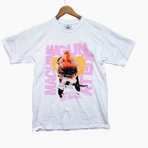 Machine Gun Kelly MGK Tickets To My Downfall Tour Dates White Pink T-Shirt M